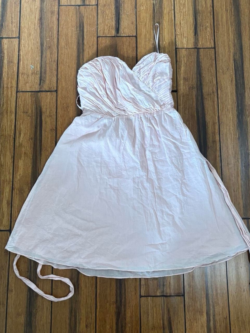 pink babydoll dress with tie waist - express